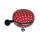 Basil Ding-Dong Glocke Polkadot 22,2 mm rot/weiße Dots 22,2 mm