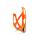 CUBE Flaschenhalter HPP matt orange´n´black