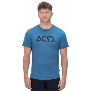 Acid Organic T-Shirt Classic Logo blue S
