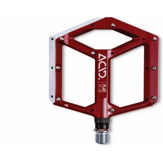 Acid Pedale FLAT A1-CB 115 x 103 x 16 mm red