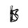 CUBE Flaschenhalter HPP Sidecage matt black´n´glossy black links
