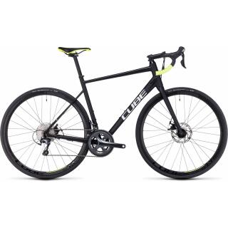 Black Week 30% Cube Attain Race Rennrad 28" black´n´white