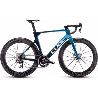 Cube Litening AERO C:68X SLX 28" chromeblue´n´liquidblue
