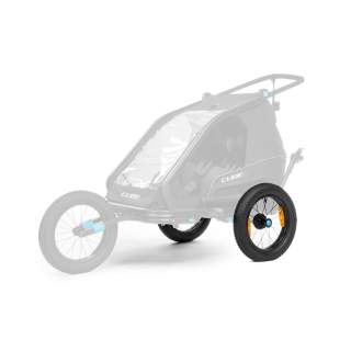 CUBE Fat Wheels hinten für Kinder Fahrradanhänger Double